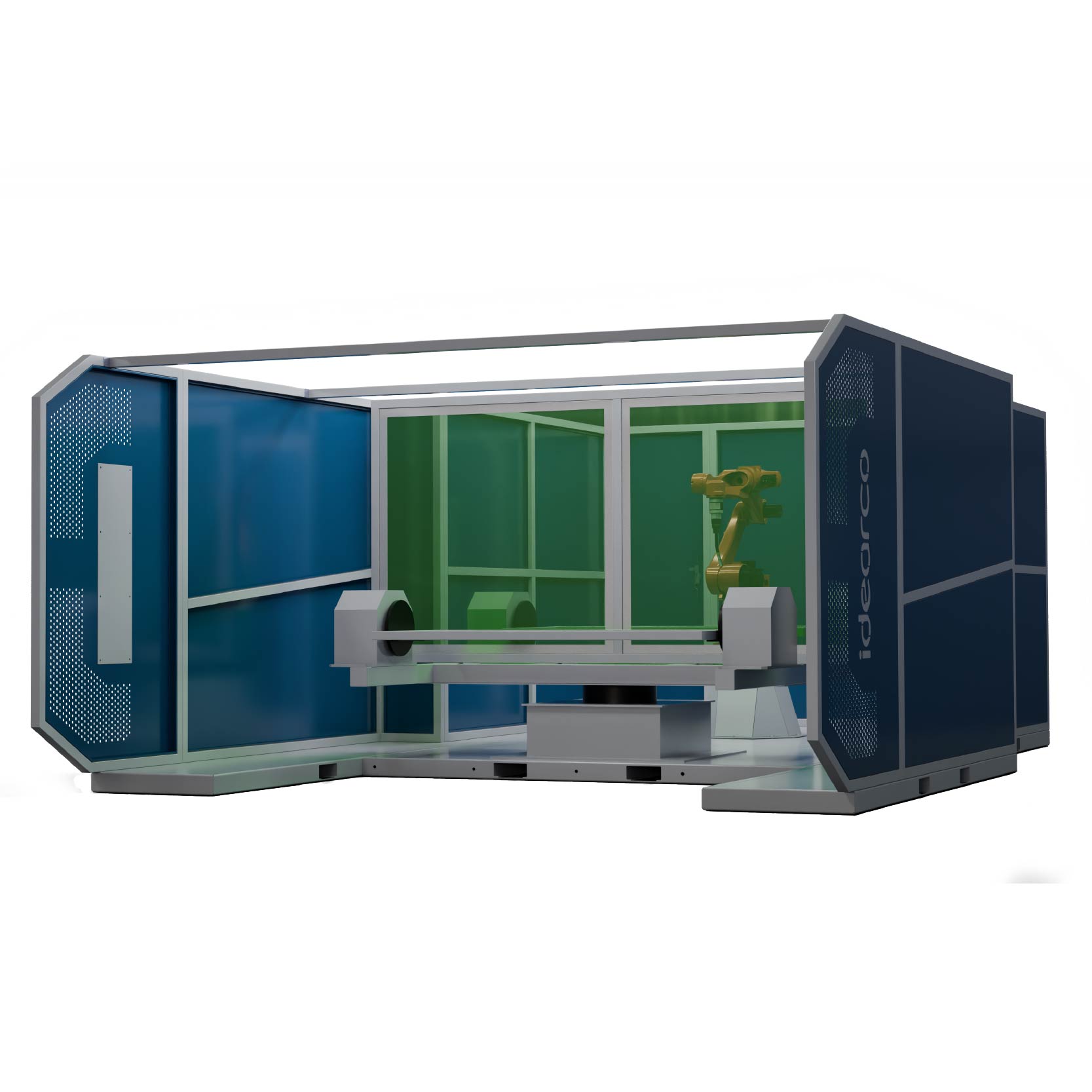 celda de soldadura laser dos estaciones rotatorias con mesa giratoria celda de soldadura laser dos estaciones rotatorias con mesa giratoria